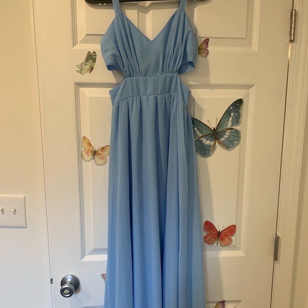 ASOS side cutout maxi dress